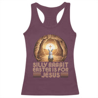 Silly Rabbit Easter Is For Jesus Racerback Tank Top Christian Jesus Easter