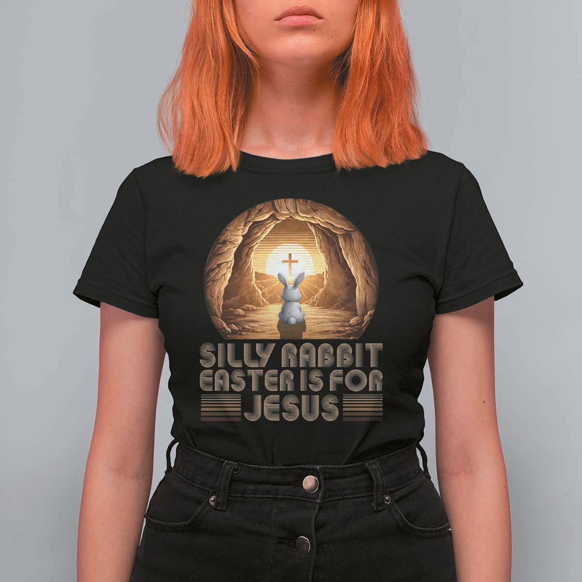 Silly Rabbit Easter Is For Jesus T Shirt For Women Christian Jesus Easter