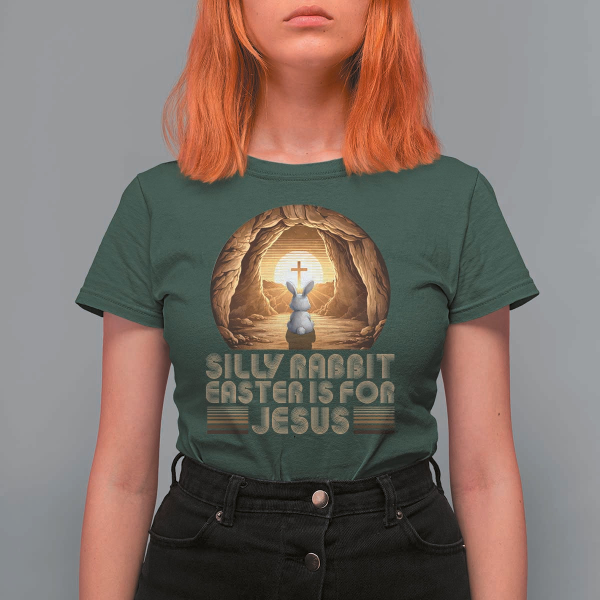 Silly Rabbit Easter Is For Jesus T Shirt For Women Christian Jesus Easter