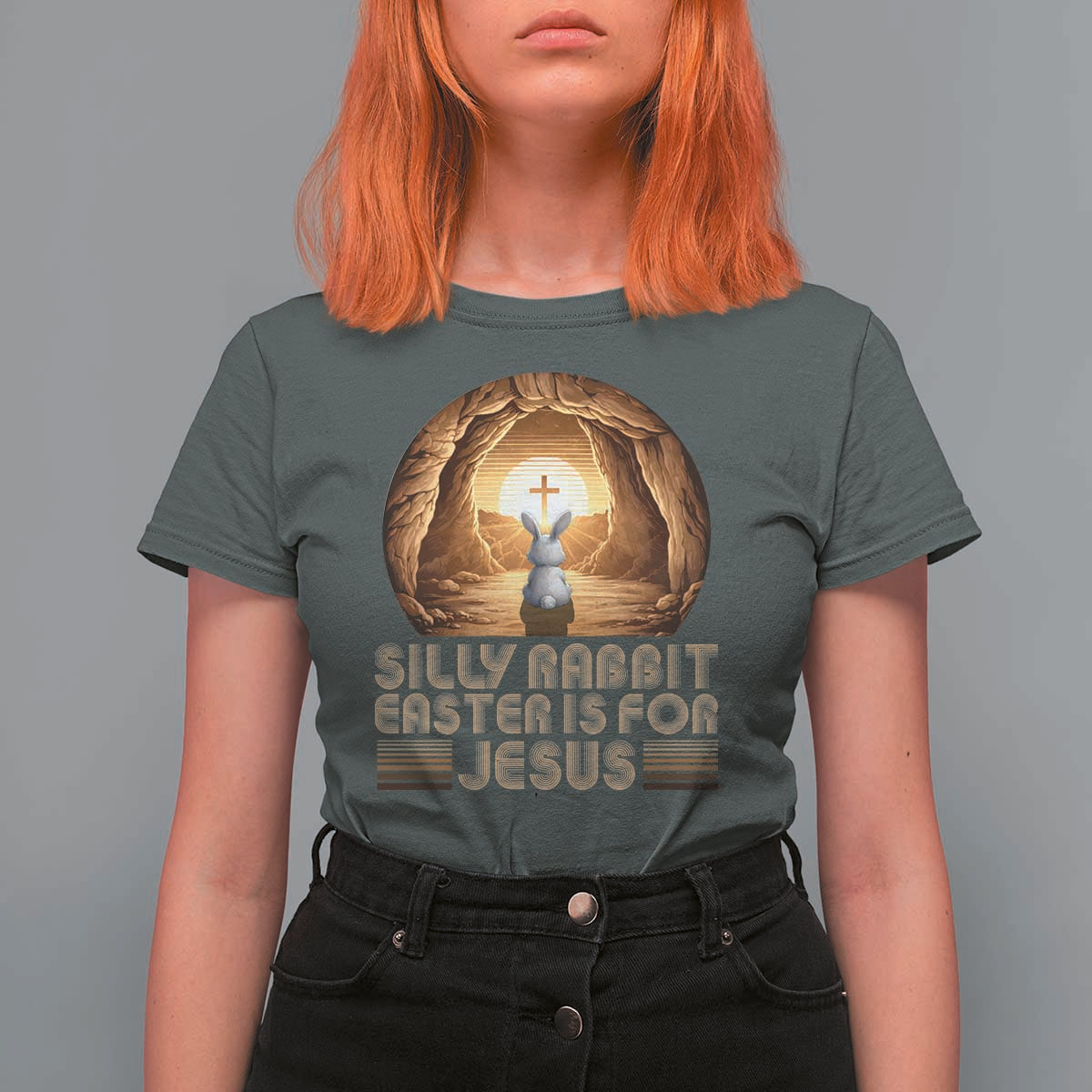 Silly Rabbit Easter Is For Jesus T Shirt For Women Christian Jesus Easter