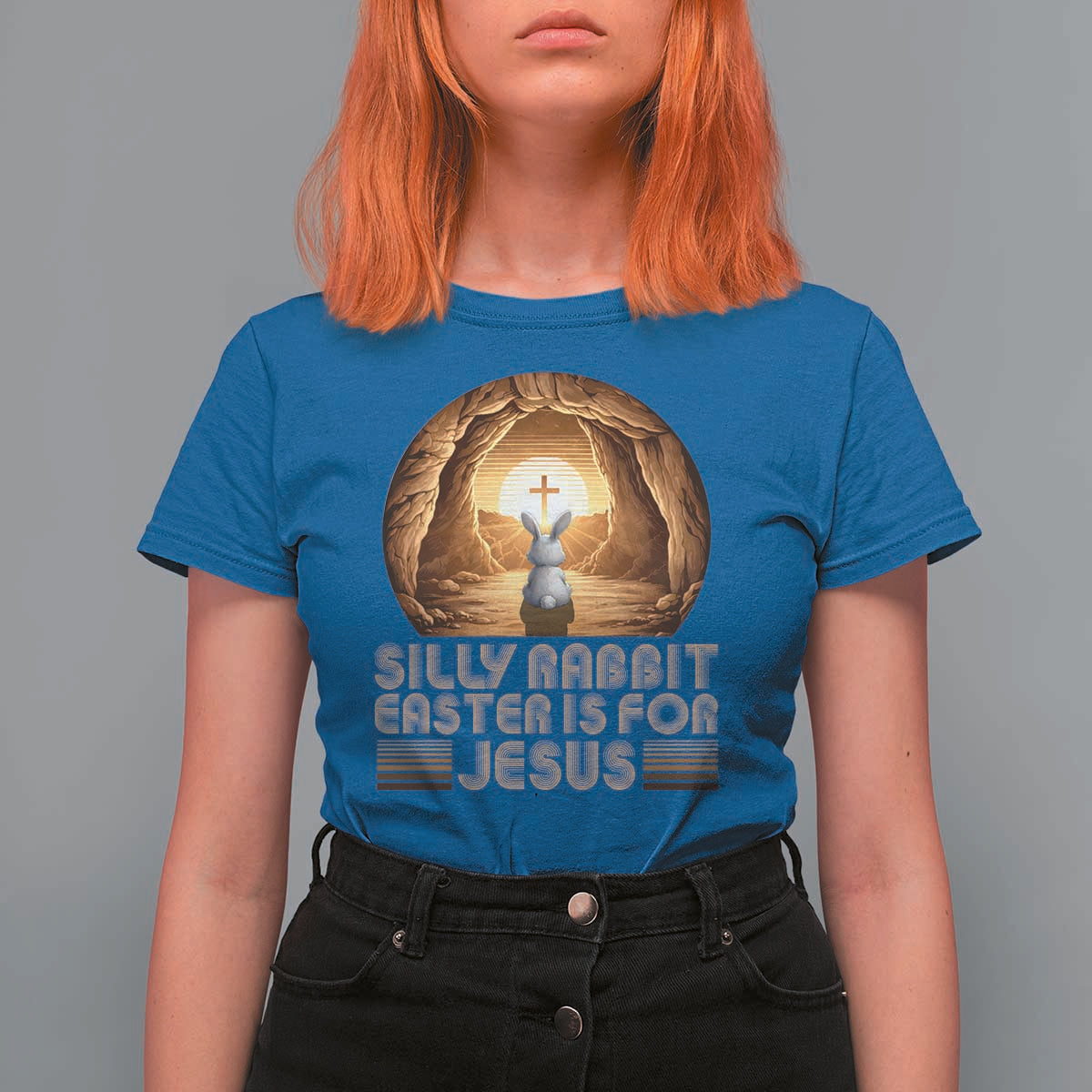 Silly Rabbit Easter Is For Jesus T Shirt For Women Christian Jesus Easter