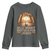 Silly Rabbit Easter Is For Jesus Youth Sweatshirt Christian Jesus Easter