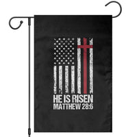 He Is Rise Garden Flag Christian American Flag Easter Bible Verse