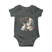 Silly Rabbit Easter Is For Jesus Baby Onesie Christian Easter Religious