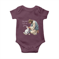 Silly Rabbit Easter Is For Jesus Baby Onesie Christian Easter Religious