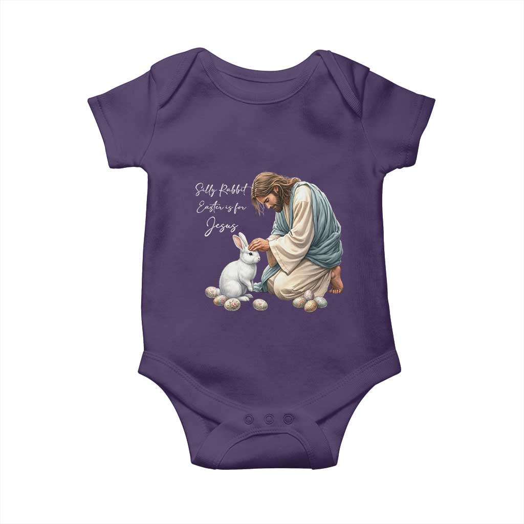 Silly Rabbit Easter Is For Jesus Baby Onesie Christian Easter Religious