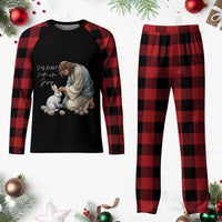 Silly Rabbit Easter Is For Jesus Plaid Pajama Set Christian Easter Religious