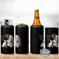 Silly Rabbit Easter Is For Jesus 4 in 1 Can Cooler Tumbler Christian Easter Religious