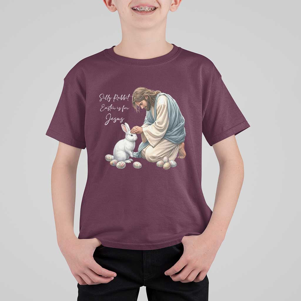Silly Rabbit Easter Is For Jesus T Shirt For Kid Christian Easter Religious