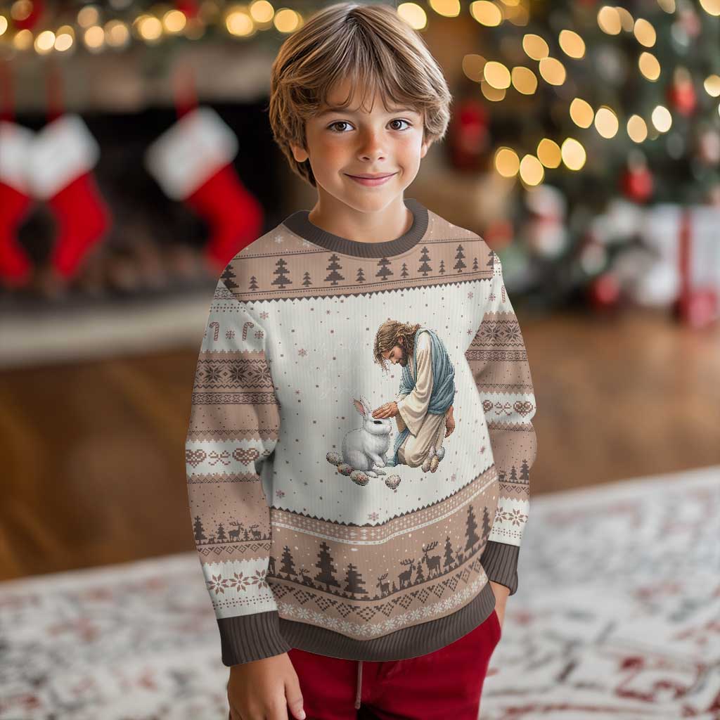 Silly Rabbit Easter Is For Jesus Ugly Christmas Sweater Christian Easter Religious