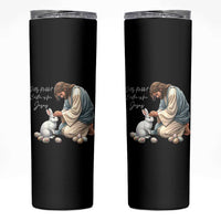 Silly Rabbit Easter Is For Jesus Skinny Tumbler Christian Easter Religious