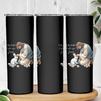 Silly Rabbit Easter Is For Jesus Skinny Tumbler Christian Easter Religious