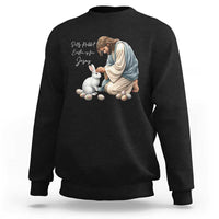 Silly Rabbit Easter Is For Jesus Sweatshirt Christian Easter Religious