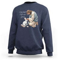 Silly Rabbit Easter Is For Jesus Sweatshirt Christian Easter Religious