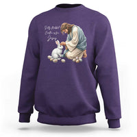 Silly Rabbit Easter Is For Jesus Sweatshirt Christian Easter Religious