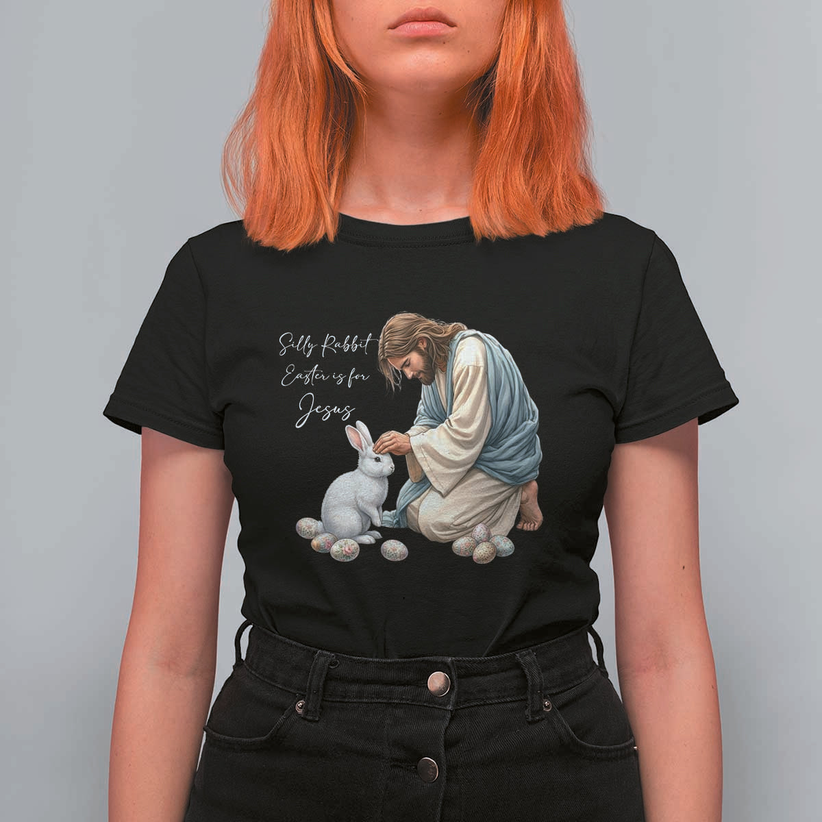 Silly Rabbit Easter Is For Jesus T Shirt For Women Christian Easter Religious