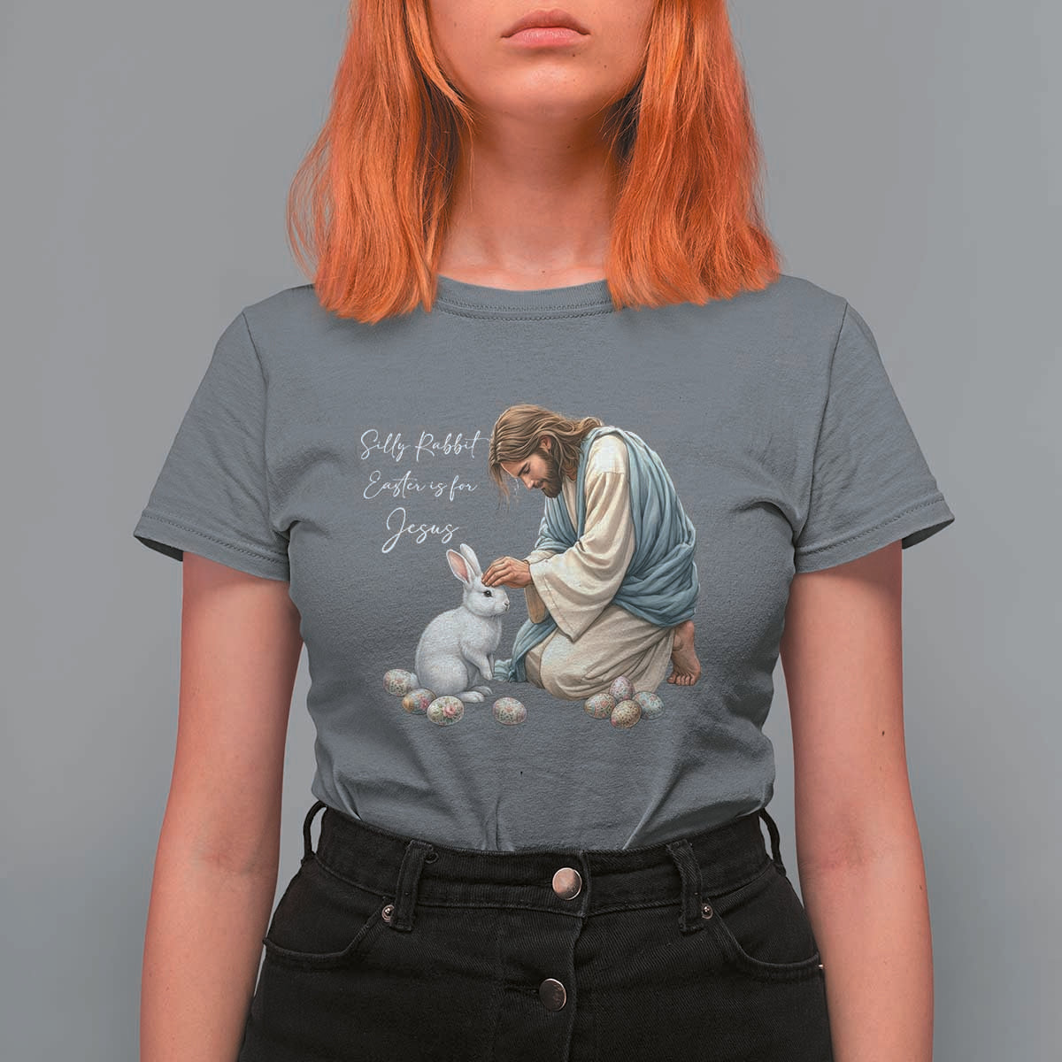 Silly Rabbit Easter Is For Jesus T Shirt For Women Christian Easter Religious