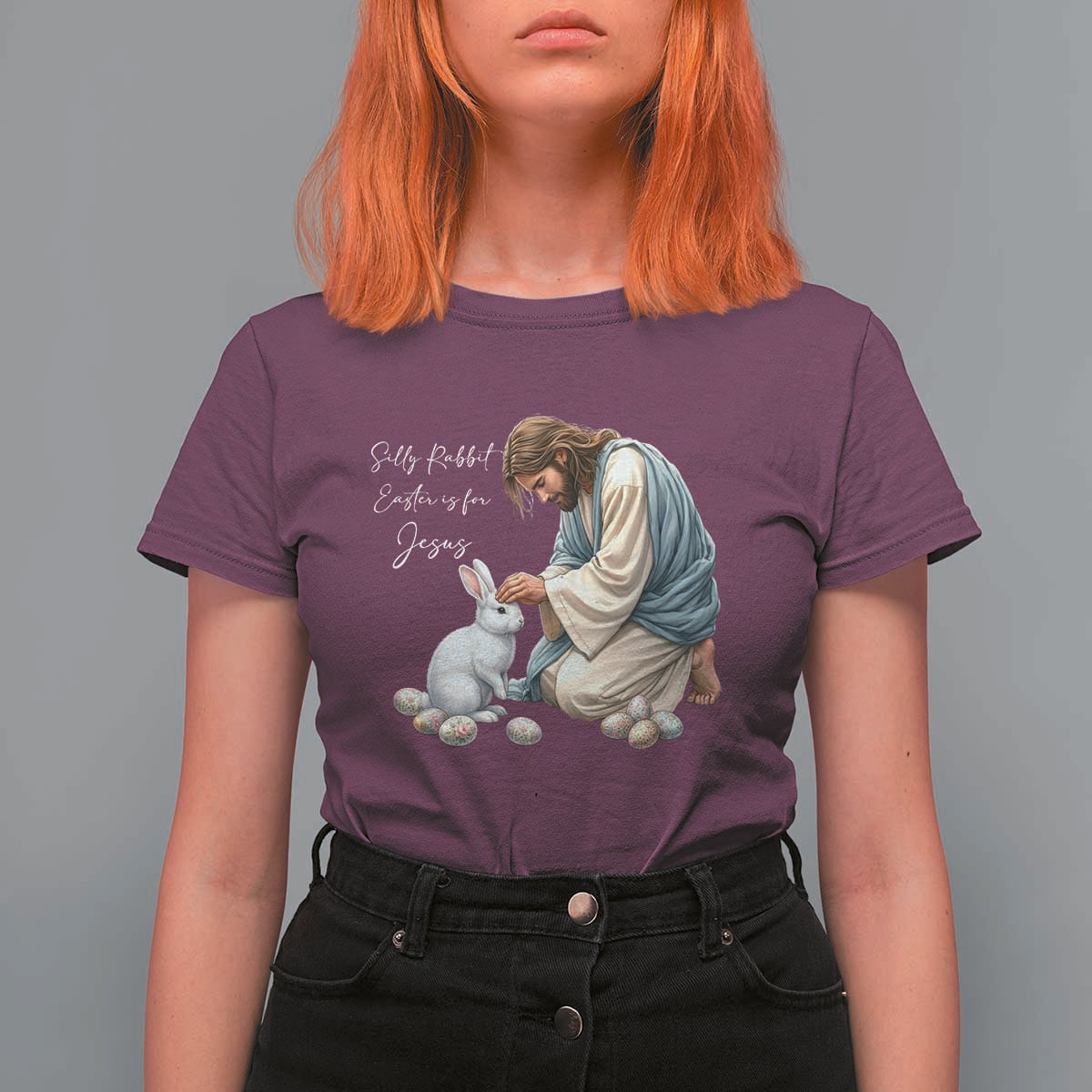 Silly Rabbit Easter Is For Jesus T Shirt For Women Christian Easter Religious