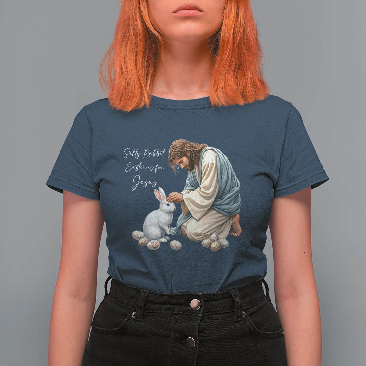 Silly Rabbit Easter Is For Jesus T Shirt For Women Christian Easter Religious