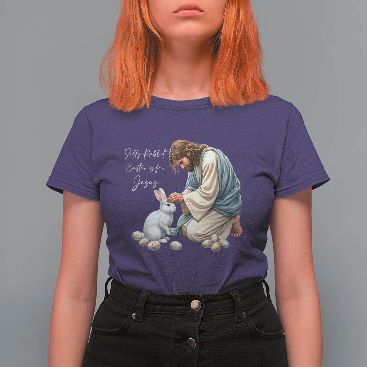 Silly Rabbit Easter Is For Jesus T Shirt For Women Christian Easter Religious