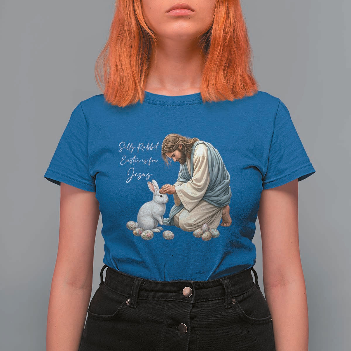 Silly Rabbit Easter Is For Jesus T Shirt For Women Christian Easter Religious