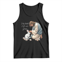 Silly Rabbit Easter Is For Jesus Tank Top Christian Easter Religious