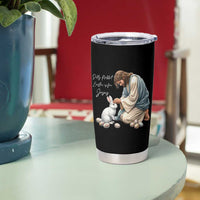 Silly Rabbit Easter Is For Jesus Tumbler Cup Christian Easter Religious