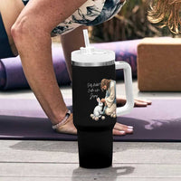 Silly Rabbit Easter Is For Jesus Tumbler With Handle Christian Easter Religious
