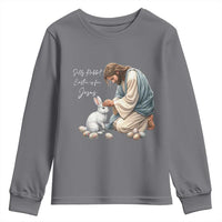 Silly Rabbit Easter Is For Jesus Youth Sweatshirt Christian Easter Religious