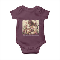 Silly Rabbit Easter Is For Jesus Baby Onesie Christian Jeusus Floral Easter
