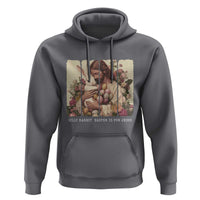 Silly Rabbit Easter Is For Jesus Hoodie Christian Jeusus Floral Easter