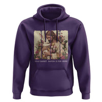 Silly Rabbit Easter Is For Jesus Hoodie Christian Jeusus Floral Easter