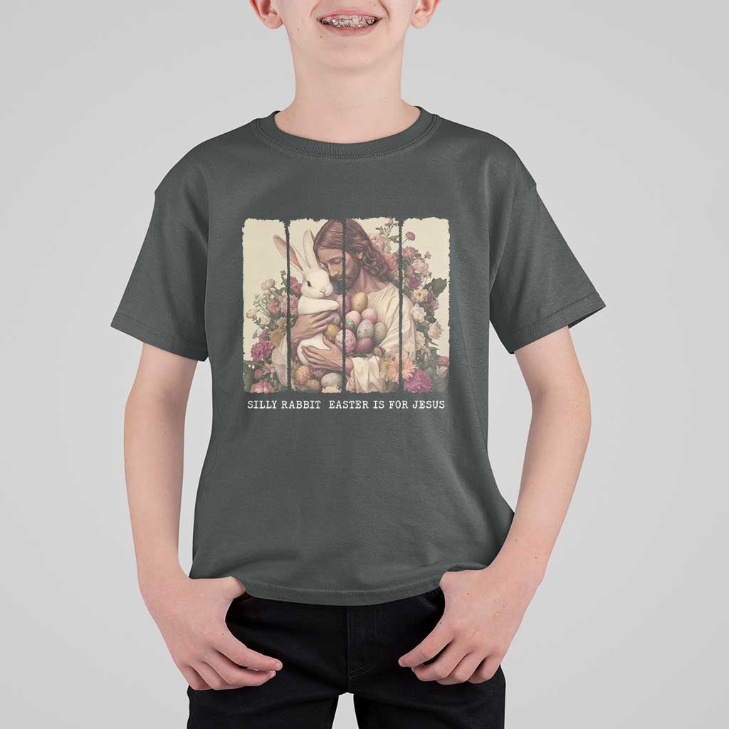 Silly Rabbit Easter Is For Jesus T Shirt For Kid Christian Jeusus Floral Easter