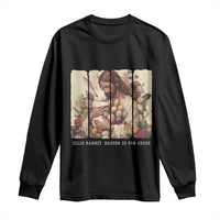 Silly Rabbit Easter Is For Jesus Long Sleeve Shirt Christian Jeusus Floral Easter