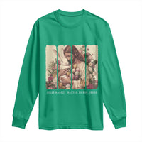 Silly Rabbit Easter Is For Jesus Long Sleeve Shirt Christian Jeusus Floral Easter
