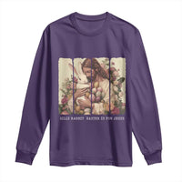 Silly Rabbit Easter Is For Jesus Long Sleeve Shirt Christian Jeusus Floral Easter