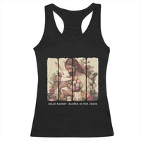 Silly Rabbit Easter Is For Jesus Racerback Tank Top Christian Jeusus Floral Easter