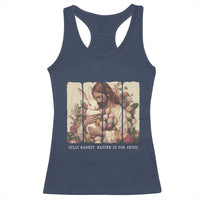 Silly Rabbit Easter Is For Jesus Racerback Tank Top Christian Jeusus Floral Easter