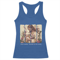 Silly Rabbit Easter Is For Jesus Racerback Tank Top Christian Jeusus Floral Easter
