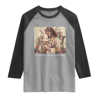 Silly Rabbit Easter Is For Jesus Raglan Shirt Christian Jeusus Floral Easter