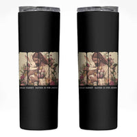 Silly Rabbit Easter Is For Jesus Skinny Tumbler Christian Jeusus Floral Easter