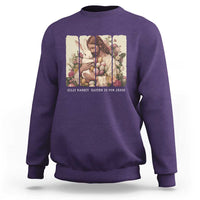 Silly Rabbit Easter Is For Jesus Sweatshirt Christian Jeusus Floral Easter