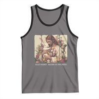 Silly Rabbit Easter Is For Jesus Tank Top Christian Jeusus Floral Easter