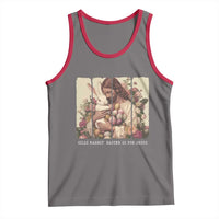 Silly Rabbit Easter Is For Jesus Tank Top Christian Jeusus Floral Easter
