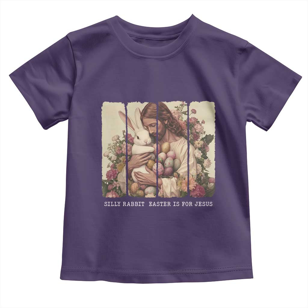 Silly Rabbit Easter Is For Jesus Toddler T Shirt Christian Jeusus Floral Easter