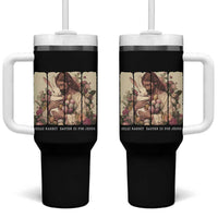 Silly Rabbit Easter Is For Jesus Tumbler With Handle Christian Jeusus Floral Easter
