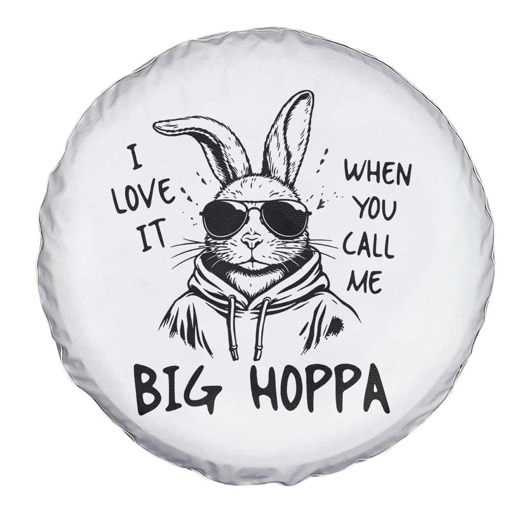 I Love It When You Call Me Big Hoppa Spare Tire Cover Funny Easter Bunny Kids