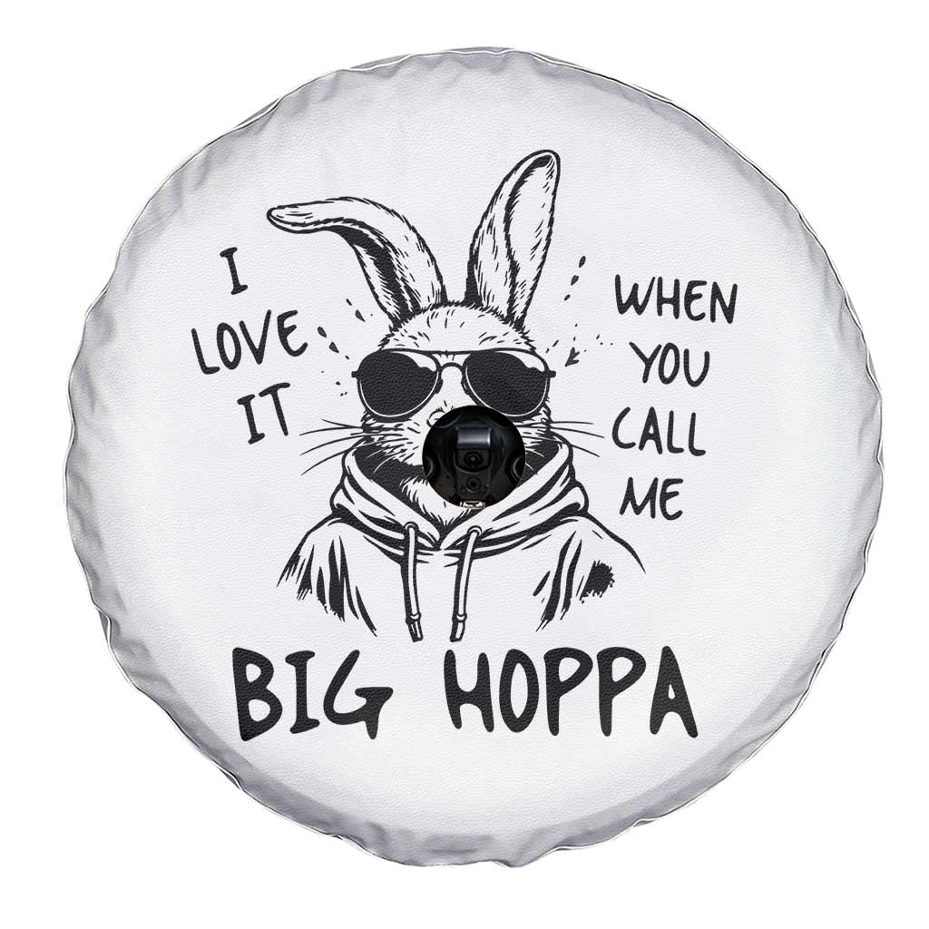 I Love It When You Call Me Big Hoppa Spare Tire Cover Funny Easter Bunny Kids