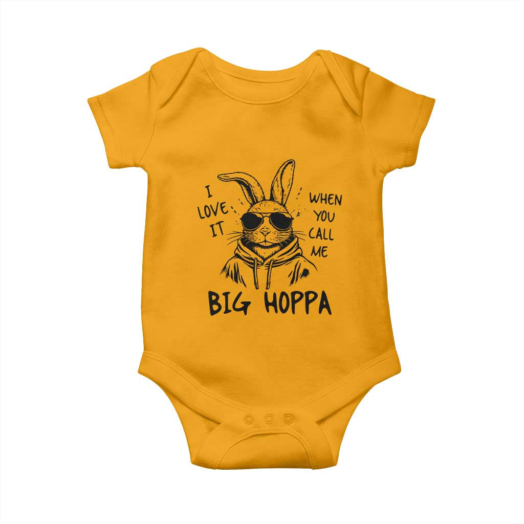 I Love It When You Call Me Big Hoppa Baby Onesie Funny Easter Bunny Kids