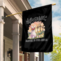 Silly Rabbit Easter Is For Jesus Garden Flag Christian Easter